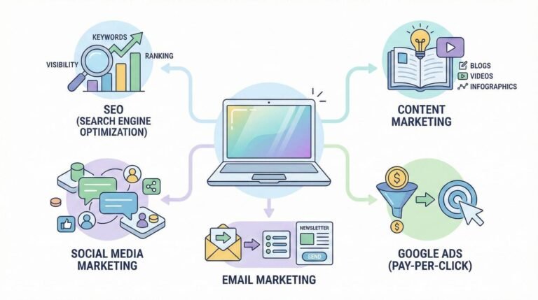 digital marketing types explained for beginners